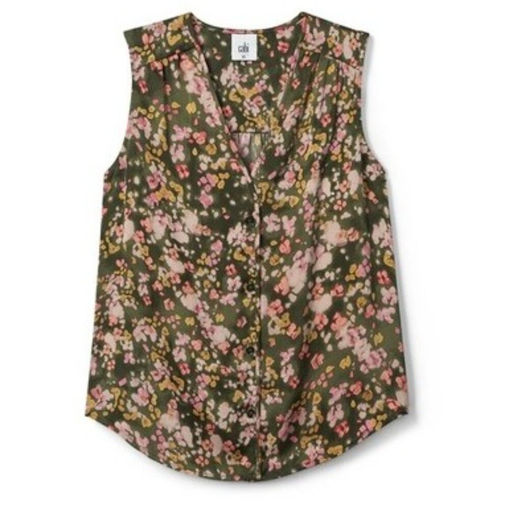 NEW CAbi Flashbulb sleeveless top sz Large L Beautiful!